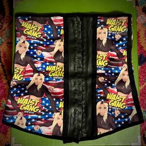 Patriotic Corset Premadonna Waist Gang with US flag, Sz. S